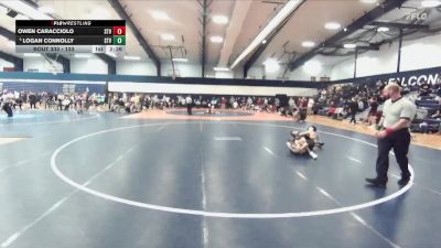 133 lbs Cons. Round 3 - Logan Connolly, Saint Vincent vs Owen Caracciolo, Saint Vincent
