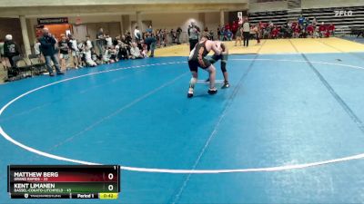 215 lbs Finals (8 Team) - Kent Limanen, Dassel-Cokato-Litchfield vs Matthew Berg, Grand Rapids