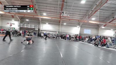 110 lbs Cons. Round 6 - Tatianna Castillo, Lowell (Girls) vs Lillian Kendel, Gibsonburg High School