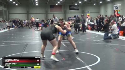 185 lbs Cons. Round 2 - Olivia Hart, Jr. Kaws vs Izabella Hall, Salina