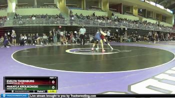 125 lbs Finals (2 Team) - Evelyn Thornburg, Manhattan HS vs Makayla Krolikowski, Wood River Girls