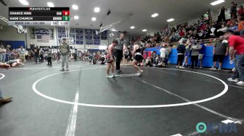 100 lbs Quarterfinal - Chance King, Team Nomad vs Kade Church, Skiatook Youth Wrestling