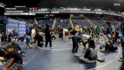 3A 106 lbs Cons. Round 3 - Emilio Diaz, South Rowan High School vs Marcus Rodriguez, Dixon High School