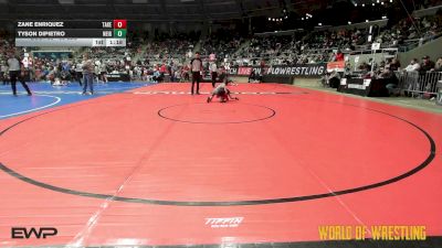 55 lbs Round Of 32 - Zane Enriquez, Takedown Elite vs Tyson DiPietro, Neighborhood Wrestling Club