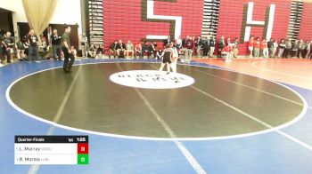120 lbs Quarterfinal - Logan Murray, Woburn vs Riley Morais, Ludlow