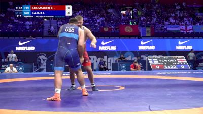 130 kg 1/8 Final - Elias Kuosmanen, Finland vs Iakobi Kajaia, Georgia