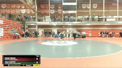 106 lbs Semifinal - Max Banta, Sugar Salem High School vs John Behm, Shelley High School