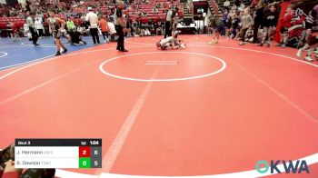 60 lbs Rr Rnd 3 - Jackson Hermann, Untouchables 14U vs Bennett Dawson, Team Tulsa Wrestling Club