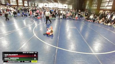 54 lbs 3rd Place Match - Maui Takemoto, Team Pride Academy vs Tate Blackett, JWC