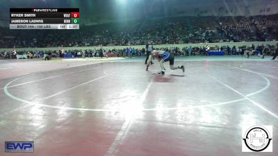 160 lbs Round Of 32 - Ryker Smith, Weatherford vs Jameson Ladwig, Hennessey Eagles Jr High