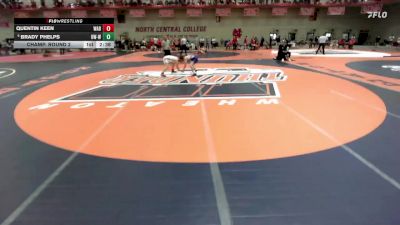 125 lbs Champ. Round 2 - Brady Phelps, Wisconsin-Whitewater vs Quentin Keen, Wabash