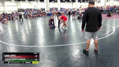 165 lbs Round 2 (8 Team) - Christopher Chaman, MAWA Blue vs Lane Lopez, Foxfire Wrestling Club