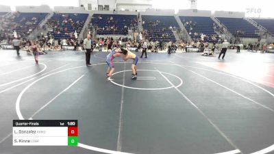 144 lbs Quarterfinal - Liam Gonzalez, Ramona Dawg Pound vs Sebastian Kinne, Cobra Kai