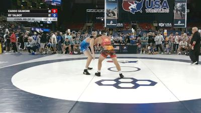 150 lbs Cons. Rd Of 32 - Caddo Gilmore, Arkansas vs Ry Talbot, Utah