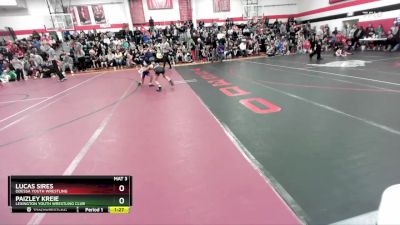 65-70 lbs Round 1 - Paizley Kreie, Lexington Youth Wrestling Club vs Lucas Sires, Odessa Youth Wrestling