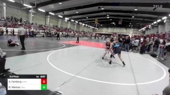 130 lbs 3rd Place - Aleia Fenberg, Durango WC vs Bailee Mestas, Eaglecrest