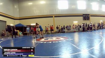 150 lbs Quarterfinal - Brevin Cannon, Red Cobra Wrestling Academy vs Jayden Lewis, Midwest Regional Training Center