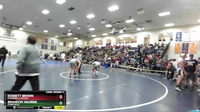 157 lbs Cons. Round 3 - Everett Brown, Cathedral Catholic vs Brandon Aguirre, Chino Hills