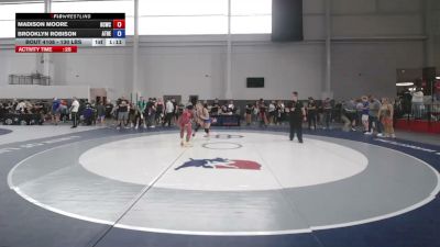 130 lbs Cons. Sub-quarters - Madison Moore, Bluff City Wrestling Club vs Brooklyn Robison, Athena