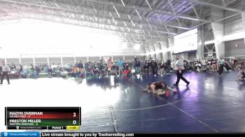 87 lbs Champ Round 1 (16 Team) - Preston Miller, Western Nebraska vs Madyn Overman, Valiant Prep