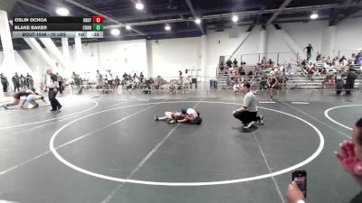 70 lbs 5th Place - Oslin Ochoa, Unattached vs Blake Baker, Cornerstone