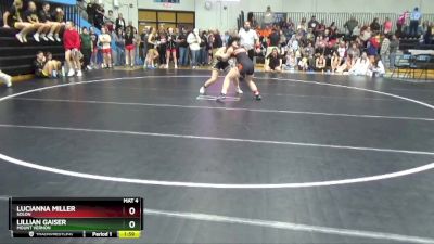 JV-6 lbs Round 1 - Lucianna Miller, Solon vs Lillian Gaiser, Mount Vernon