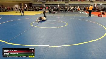 85 lbs Cons. Round 2 - Owen Schlaak, NRHEG vs Kyper DeRosier, Brainerd