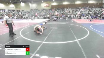 144 lbs Quarterfinal - Kayden Williams Lopez, Raider WC vs Darren Brooks, Nevada Elite