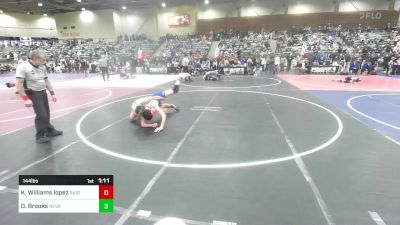 144 lbs Quarterfinal - Kayden Williams Lopez, Raider WC vs Darren Brooks, Nevada Elite