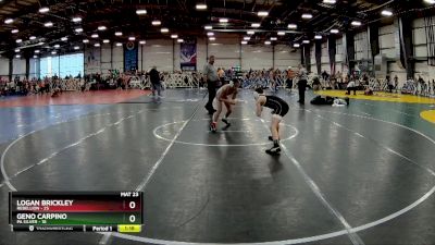 88 lbs Rd# 6- 9:00am Saturday Final Pool - Geno Carpino, PA Silver vs Logan Brickley, Rebellion