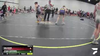 117 lbs Finals (8 Team) - Zac Nunn, Palmetto Blue vs Ayden Summers, NC Pride Wrestling Black