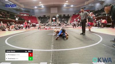 90 lbs Consolation - Johnathon Primeaux, Henryetta Knights Wrestling Club vs Kiowa Andrews, Berryhill Wrestling Club