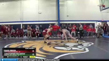 184 lbs Quarters & Wb (16 Team) - David Gibson, Worcester Polytechnic vs Christopher McCarthy, Rhode Island College
