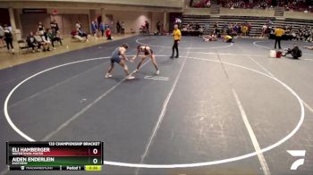 133 Championship Bracket Cons. Round 7 - Aiden Enderlein, Eastview vs Eli Hamberger, Watertown-Mayer