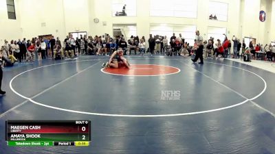 132 lbs Cons. Round 5 - Amaya Shook, Millbrook vs Maegen Cash, Liberty