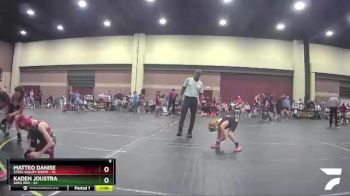 75 lbs Round 5 (6 Team) - Matteo Danise, Steel Valley White vs Kaden Joustra, ARES Red