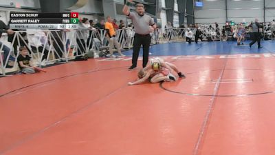 76 lbs Round 2 - 10:45am Saturday - Garrett Raley, POWA vs Easton Schut, Minnesota Funky Singlets