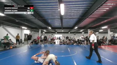 84 lbs Round 1 (6 Team) - Andrew Allena, Wrecking Crew Black vs Hyadyn Horwat, Micky`s Maniacs