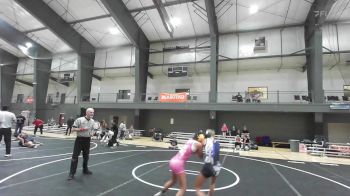 88 lbs 2nd Place - Khloe Morrow, Mat Demon WC vs Sarai Launit, Mat Demon WC