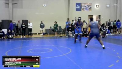 285 lbs Champ. Round 1 - Kei`Sun Sanders, Keiser University vs Jaylin Bien-aime, Lindsey Wilson (Ky.)