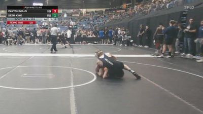 125 lbs Champ. Round 2 - Payton Mills, Cowley College vs Seth King, Williams Baptist