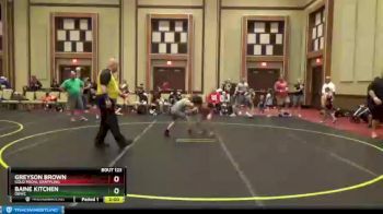 65 lbs Semifinal - Greyson Brown, GOLD MEDAL GRAPPLING vs Baine Kitchen, OBWC