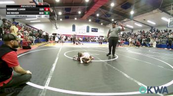 45 lbs 7th Place - Kennedy Luker, Fort Gibson Youth Wrestling vs Bo Revier, Morrison Takedown Club