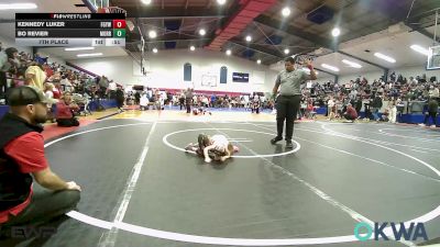 45 lbs 7th Place - Kennedy Luker, Fort Gibson Youth Wrestling vs Bo Revier, Morrison Takedown Club