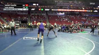 3A-190 lbs Cons. Round 2 - Beckett Bakker, Waukee vs Alex Graeve, Lewis Central