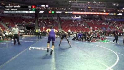 3A-190 lbs Cons. Round 2 - Beckett Bakker, Waukee vs Alex Graeve, Lewis Central