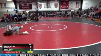 113 lbs Quarterfinal - Aaron Boone, Washington vs Mavy Pope, New London