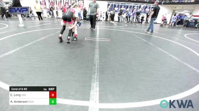 70 lbs Consi Of 8 #2 - Easton Long, Unattached vs Avalynn Anderson, Redskins Wrestling Club