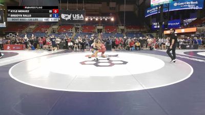 126 lbs Cons. Rd Of 16 - Kyle Menuez, CO vs Breidyn Ralls, AZ