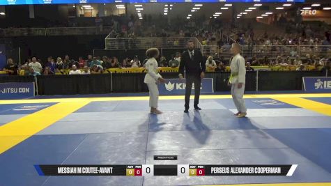 Perseus Alexander Cooperman vs Messiah M Coutee-Avant 2025 Pan Kids Jiu-Jitsu IBJJF Championship